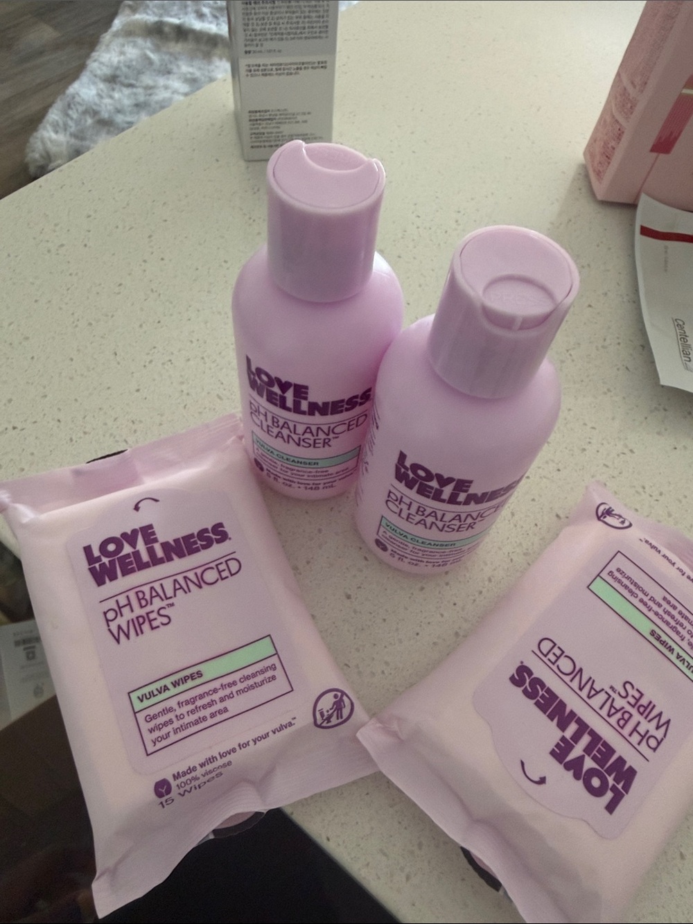 pH Balanced Cleanser & Wipes - Pink